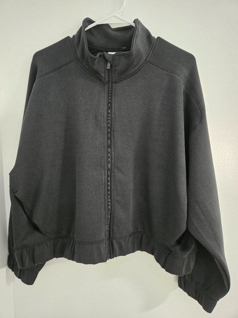 All in Motion Black Full Zip Athletic Jacket Mock Neck Pockets XXL NWT